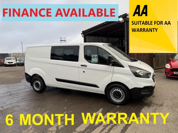 Ford Transit Custom 2.0 320 EcoBlue Crew Van Double Cab 5dr Diesel Manual L2 H1 Euro 6 (6 Seat) (130 ps)