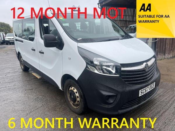 Vauxhall Vivaro 1.6 CDTi 2900 BiTurbo ecoFLEX Combi Van Double Cab 5dr Diesel Manual L2 H1 Euro 6 (s/s) (9 Seat) (95 ps)