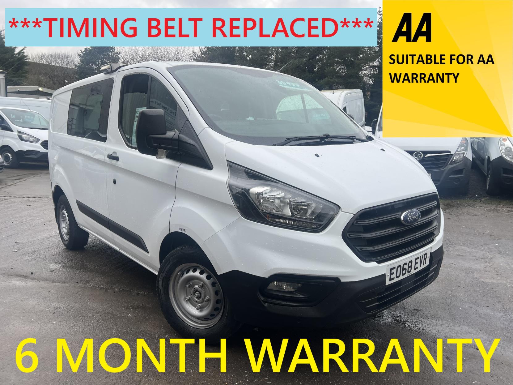 Ford Transit Custom 2.0 320 EcoBlue Crew Van Double Cab 5dr Diesel Manual L1 H1 Euro 6 (6 Seat) (105 ps)